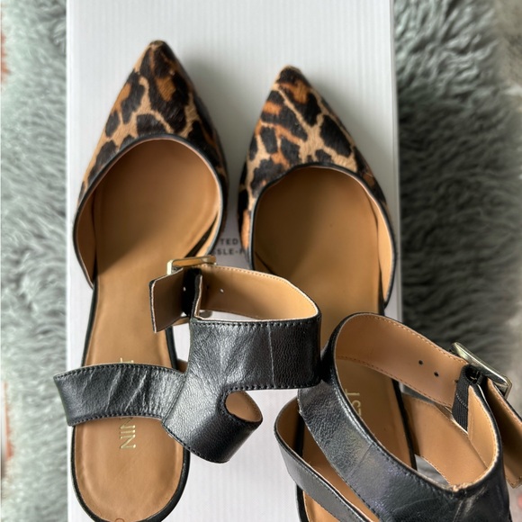 Nine West animal print open Back sandal - Picture 3 of 5